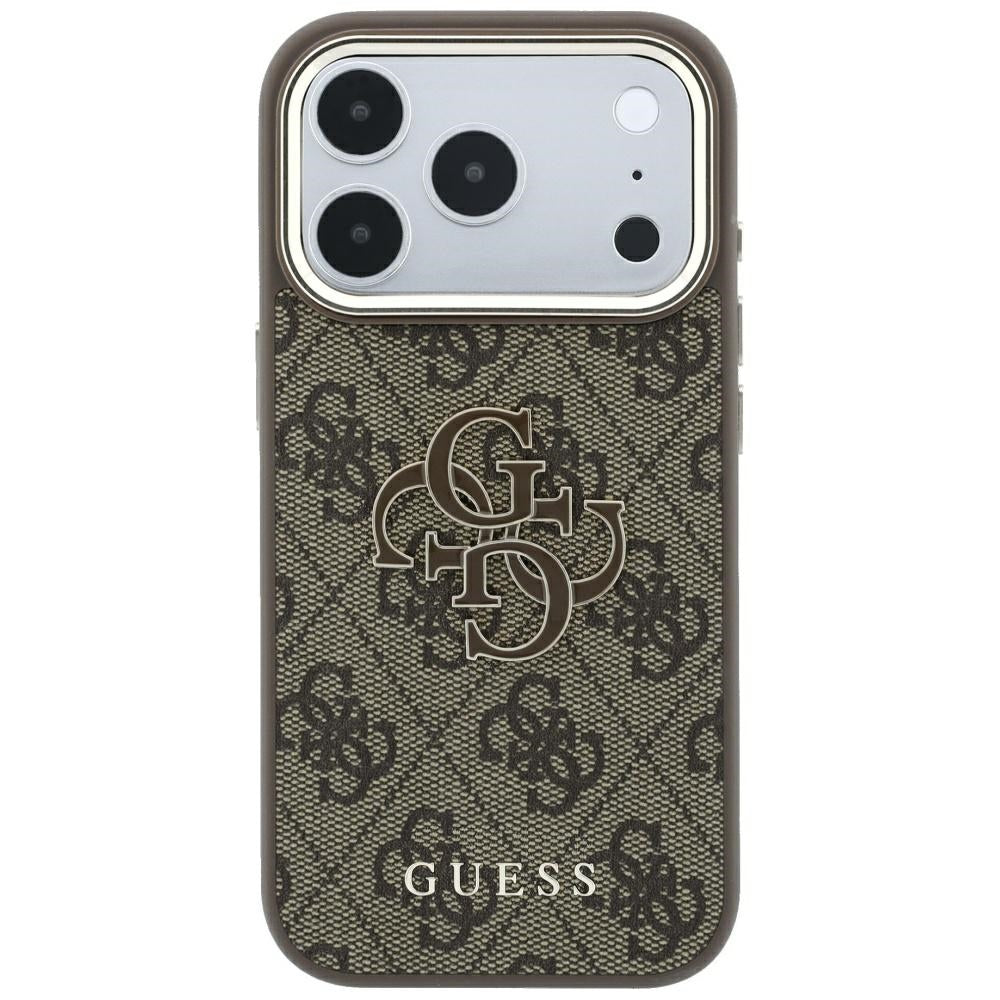Guess 4G &amp; Big Resin Logo Case for iPhone 17 Pro Max / 18 Pro Max - Brown_2