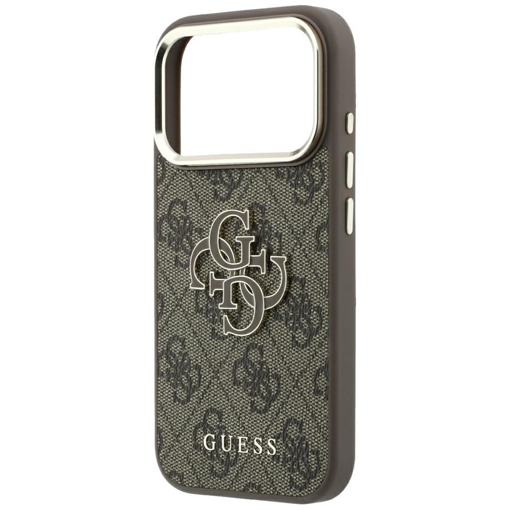 Guess 4G &amp; Big Resin Logo Case for iPhone 17 Pro Max / 18 Pro Max - Brown_5