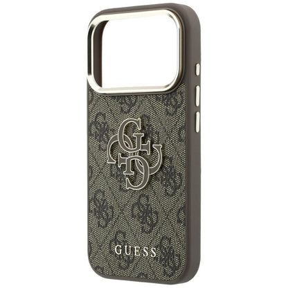 Guess 4G &amp; Big Resin Logo Case for iPhone 17 Pro Max / 18 Pro Max - Brown_5
