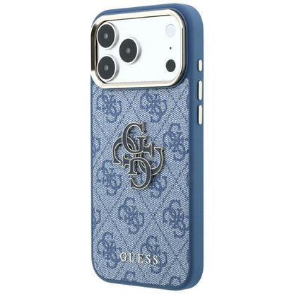 Guess 4G &amp; Big Resin Logo Case for iPhone 17 Pro Max / 18 Pro Max - Light Blue_1