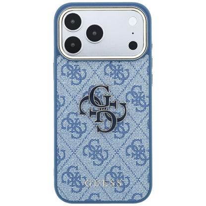 Guess 4G &amp; Big Resin Logo Case for iPhone 17 Pro Max / 18 Pro Max - Light Blue_2