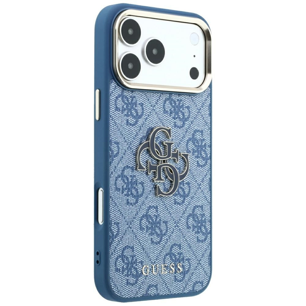 Guess 4G &amp; Big Resin Logo Case for iPhone 17 Pro Max / 18 Pro Max - Light Blue_3