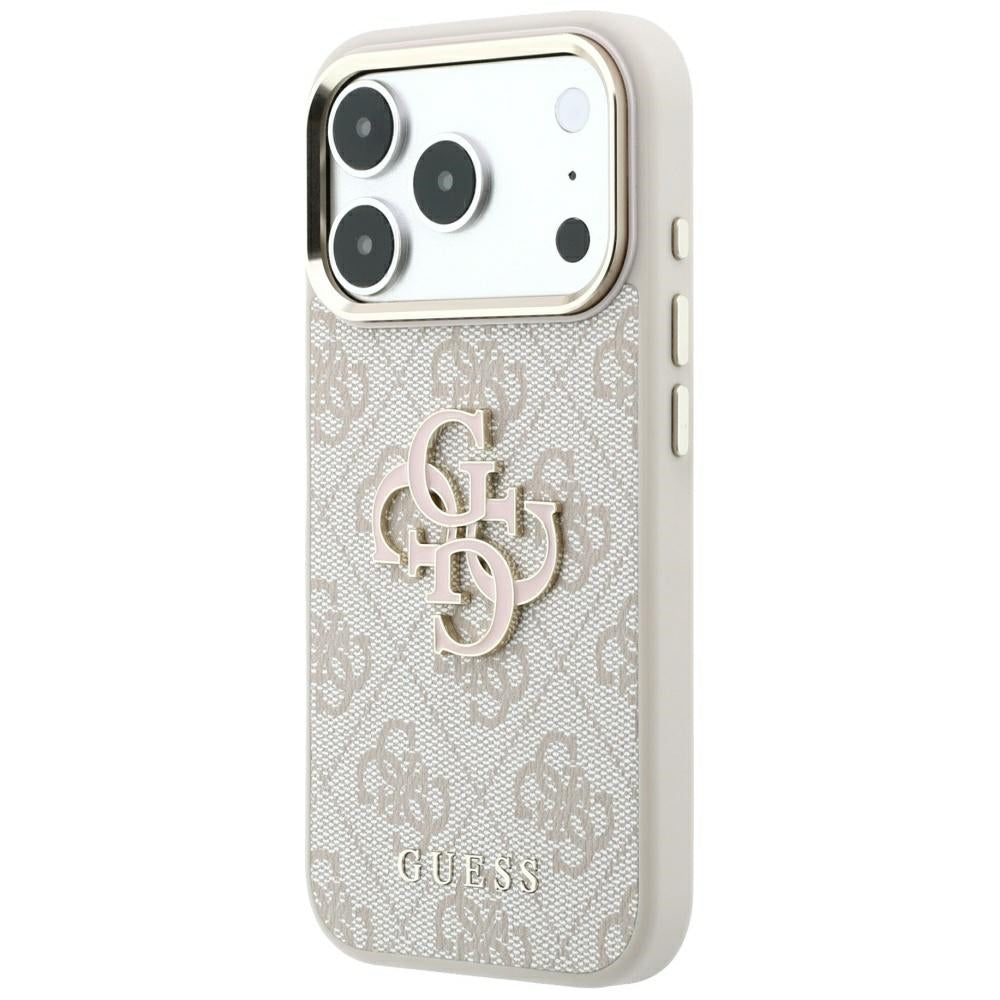 Guess 4G &amp; Big Resin Logo Case for iPhone 17 Pro Max / 18 Pro Max - Pink_1