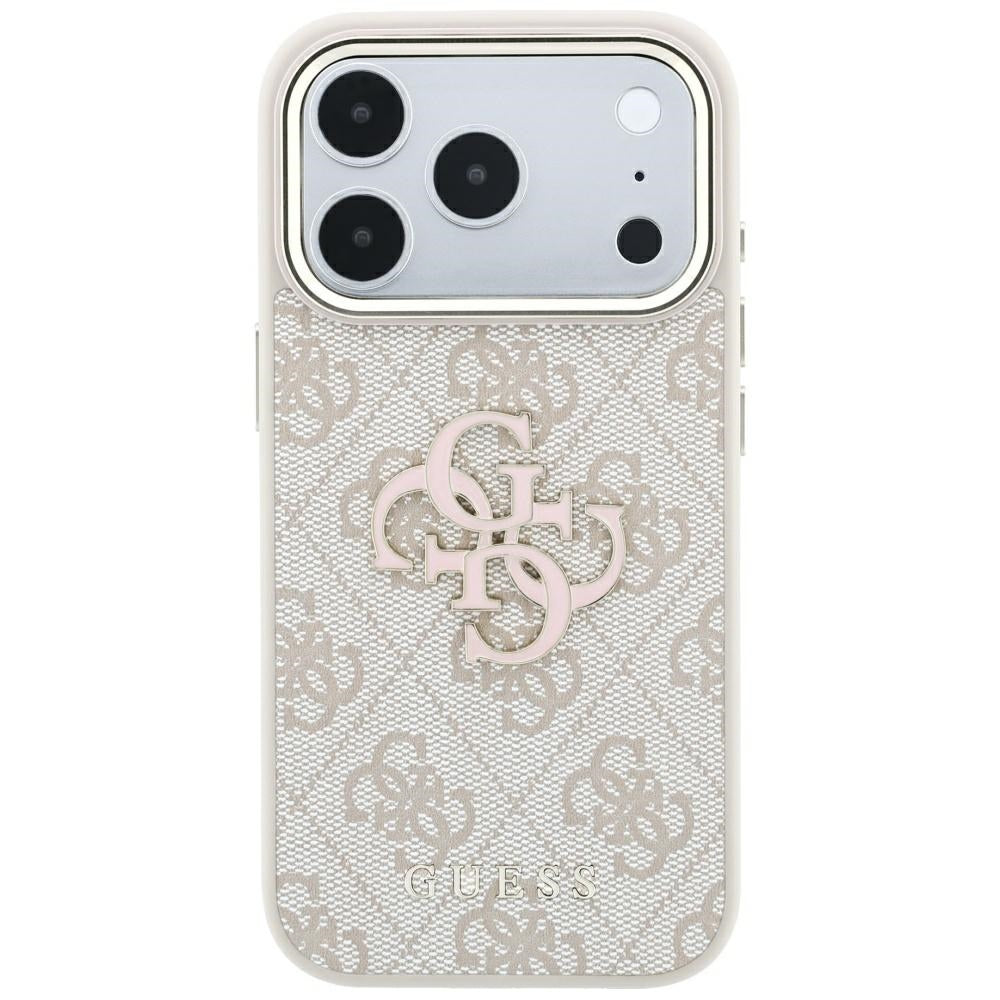 Guess 4G &amp; Big Resin Logo Case for iPhone 17 Pro Max / 18 Pro Max - Pink_2