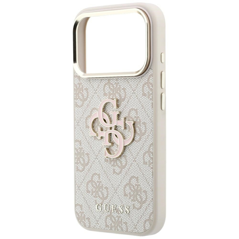 Guess 4G &amp; Big Resin Logo Case for iPhone 17 Pro Max / 18 Pro Max - Pink_5
