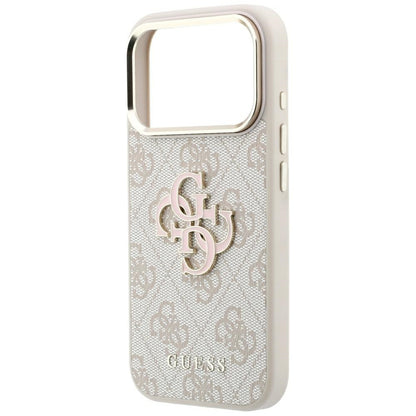 Guess 4G &amp; Big Resin Logo Case for iPhone 17 Pro Max / 18 Pro Max - Pink_5