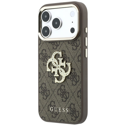 Guess 4G &amp; Big Strass Logo Case for iPhone 17 Pro Max / 18 Pro Max - Brown_1