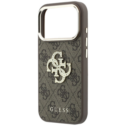 Guess 4G &amp; Big Strass Logo Case for iPhone 17 Pro Max / 18 Pro Max - Brown_5