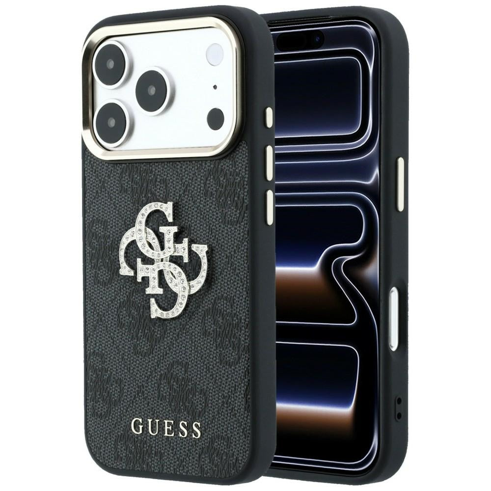 Guess 4G &amp; Big Strass Logo Case for iPhone 17 Pro Max / 18 Pro Max - Black_0