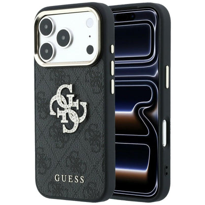 Guess 4G &amp; Big Strass Logo Case for iPhone 17 Pro Max / 18 Pro Max - Black_0