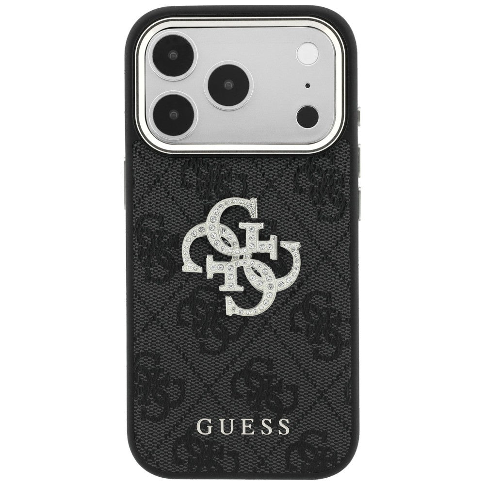 Guess 4G &amp; Big Strass Logo Case for iPhone 17 Pro Max / 18 Pro Max - Black_2