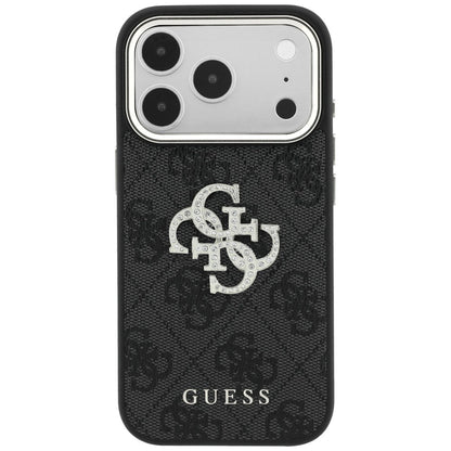 Guess 4G &amp; Big Strass Logo Case for iPhone 17 Pro Max / 18 Pro Max - Black_2