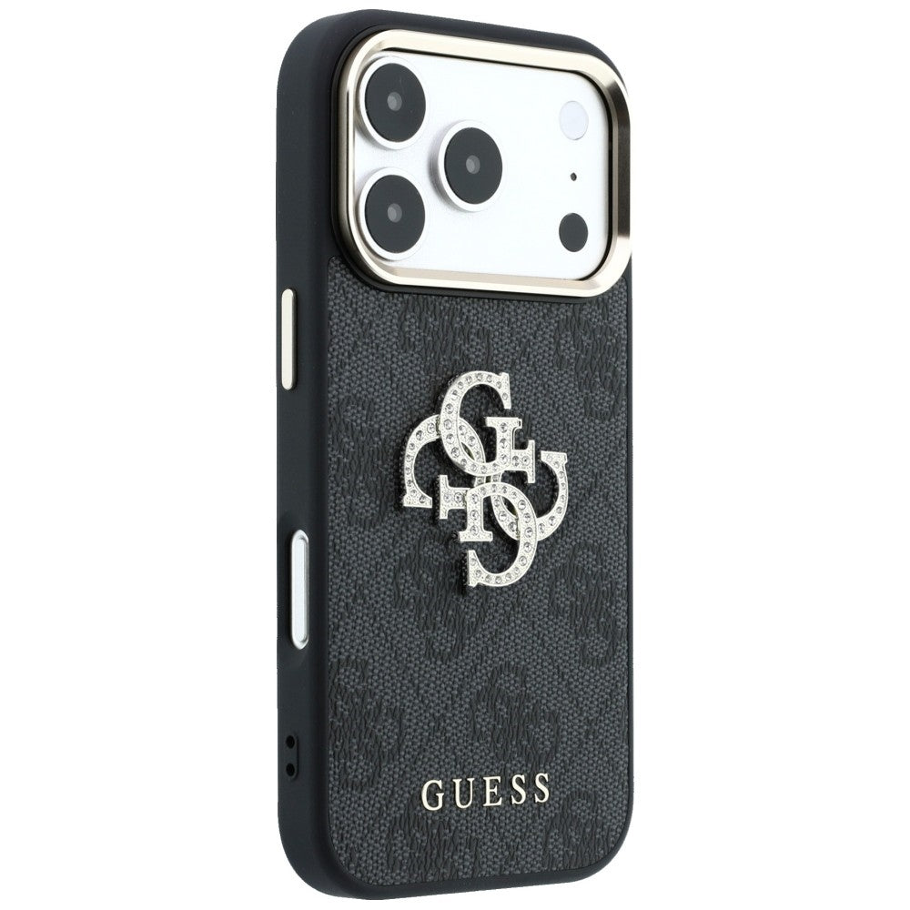 Guess 4G &amp; Big Strass Logo Case for iPhone 17 Pro Max / 18 Pro Max - Black_3