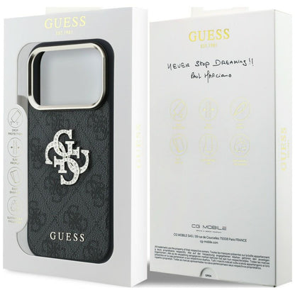 Guess 4G &amp; Big Strass Logo Case for iPhone 17 Pro Max / 18 Pro Max - Black_7