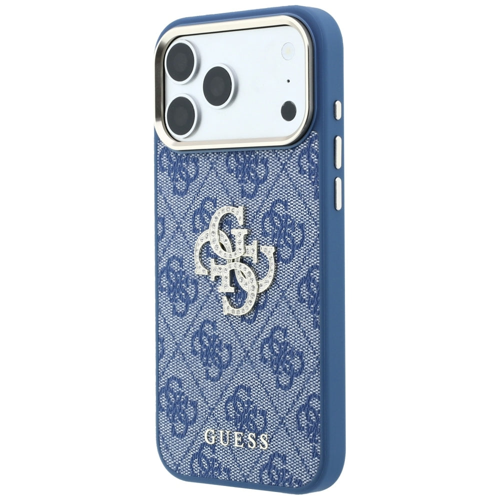 Guess 4G &amp; Big Strass Logo Case for iPhone 18 Pro Max / 17 Pro Max - Blue_1