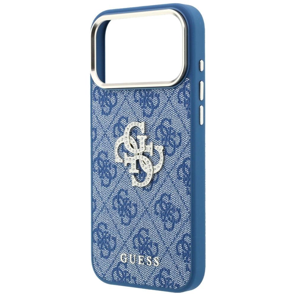 Guess 4G &amp; Big Strass Logo Case for iPhone 18 Pro Max / 17 Pro Max - Blue_5