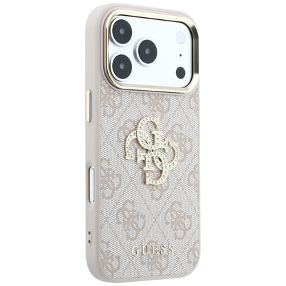 Guess 4G &amp; Big Strass Logo Case for iPhone 17 Pro / 18 Pro - Pink_3