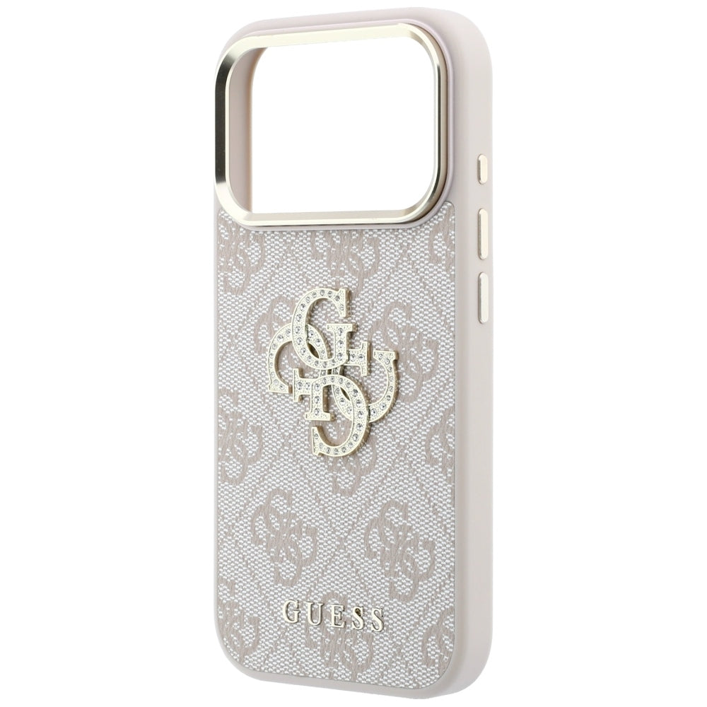 Guess 4G &amp; Big Strass Logo Case for iPhone 17 Pro / 18 Pro - Pink_5
