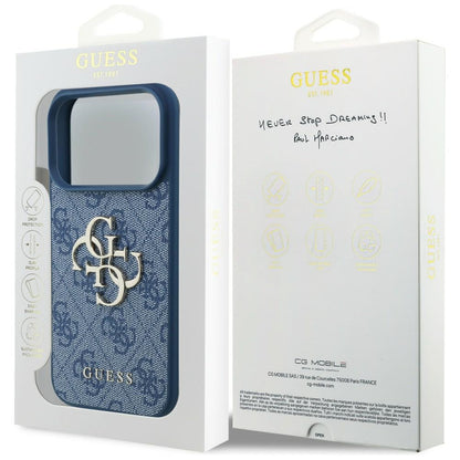 Guess 4G Big Logo Case for iPhone 17 Pro / 18 Pro - Blue_7