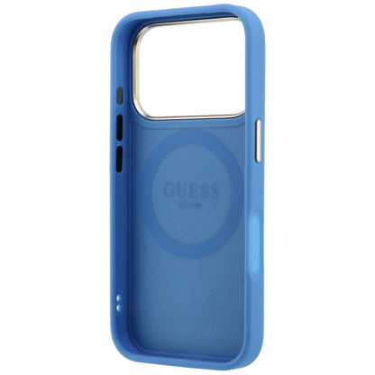Guess 4G with Stripe Round and Classic Logos MagSafe Case for iPhone 17 Pro / 18 Pro - Blue_6