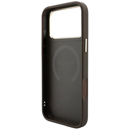 Guess 4G with Stripe Round and Classic Logos MagSafe Case for iPhone 17 Pro Max / 18 Pro Max - Brown_6