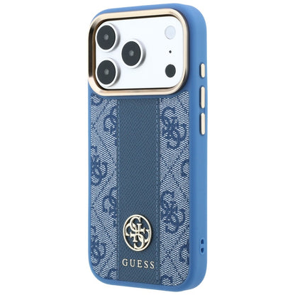 Guess 4G with Stripe Round and Classic Logos MagSafe Case for iPhone 17 Pro Max / 18 Pro Max - Blue_1