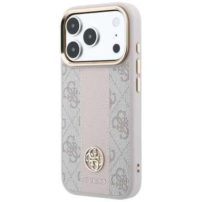 Guess 4G with Stripe Round and Classic Logos MagSafe Case for iPhone 17 Pro Max / 18 Pro Max - Pink_1