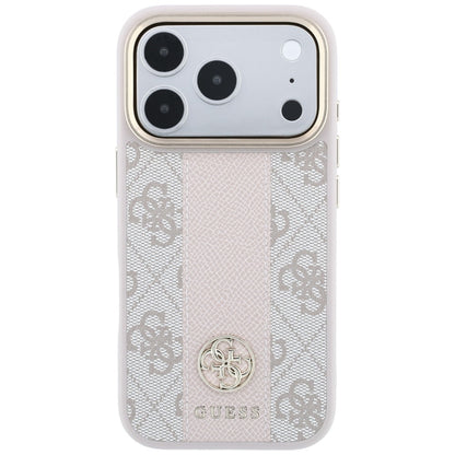 Guess 4G with Stripe Round and Classic Logos MagSafe Case for iPhone 17 Pro Max / 18 Pro Max - Pink_2