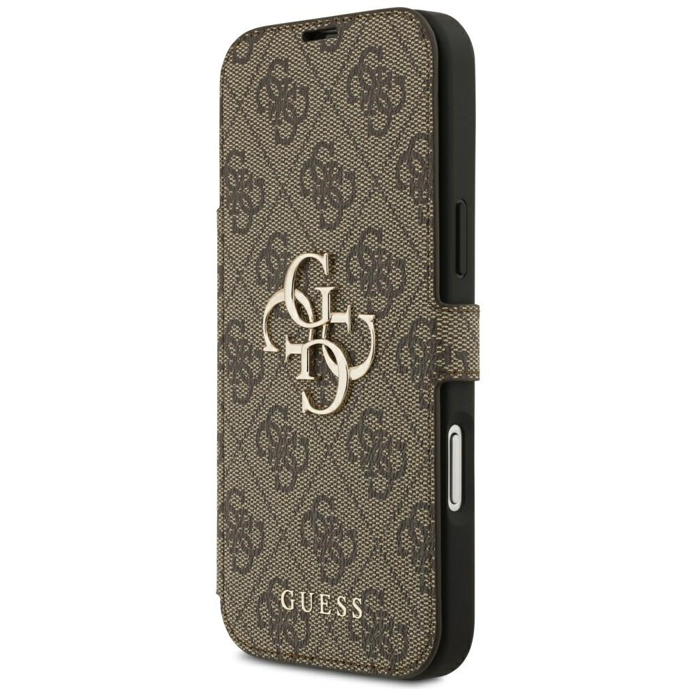 Guess Book 4G Metal Logo Case for iPhone 18 Pro Max / 17 Pro Max - Brown_1