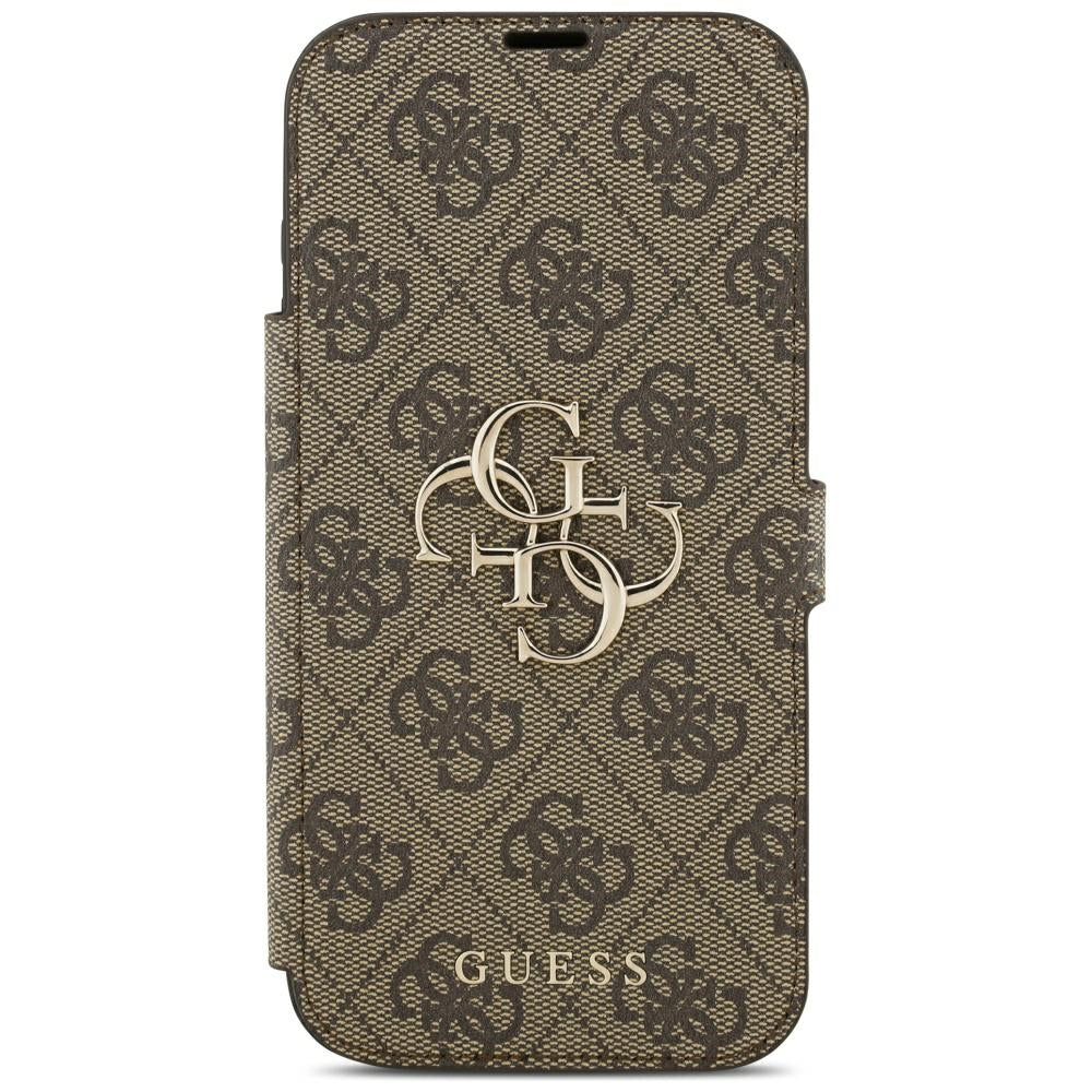Guess Book 4G Metal Logo Case for iPhone 18 Pro Max / 17 Pro Max - Brown_2