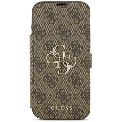 Guess Book 4G Metal Logo Case for iPhone 18 Pro Max / 17 Pro Max - Brown_2