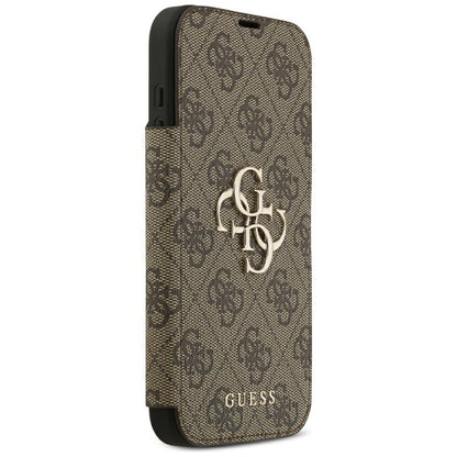 Guess Book 4G Metal Logo Case for iPhone 18 Pro Max / 17 Pro Max - Brown_3