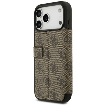 Guess Book 4G Metal Logo Case for iPhone 18 Pro Max / 17 Pro Max - Brown_4
