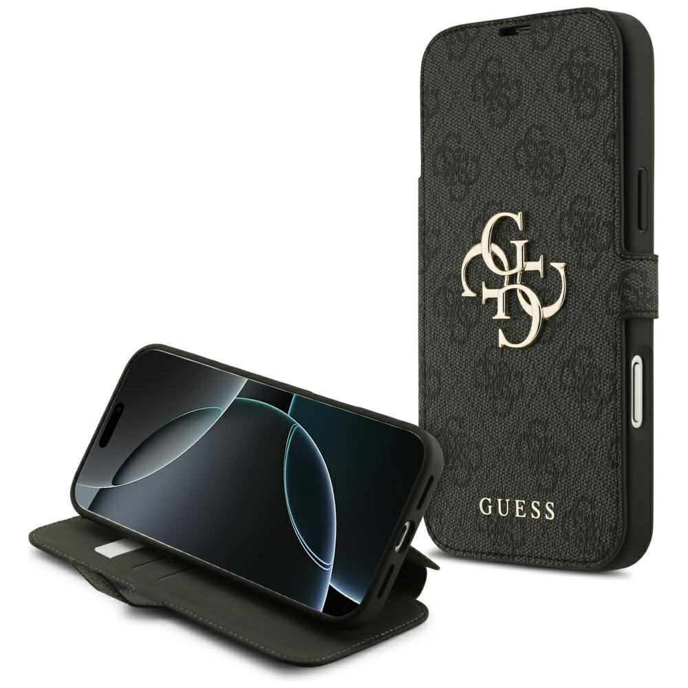 Guess Book 4G Metal Logo Case for iPhone 18 Pro Max / 17 Pro Max - Black_0