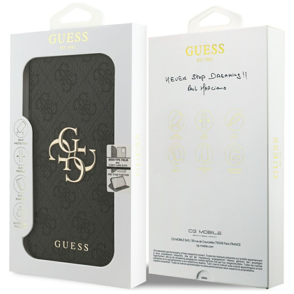 Guess Book 4G Metal Logo Case for iPhone 18 Pro Max / 17 Pro Max - Black_6