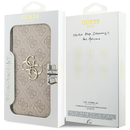 Guess Book 4G Metal Logo Case for iPhone 18 Pro Max / 17 Pro Max - Pink_6