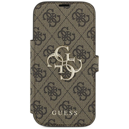 Guess Book 4G Metal Logo Case for iPhone 18 Pro / 17 Pro - Brown_2