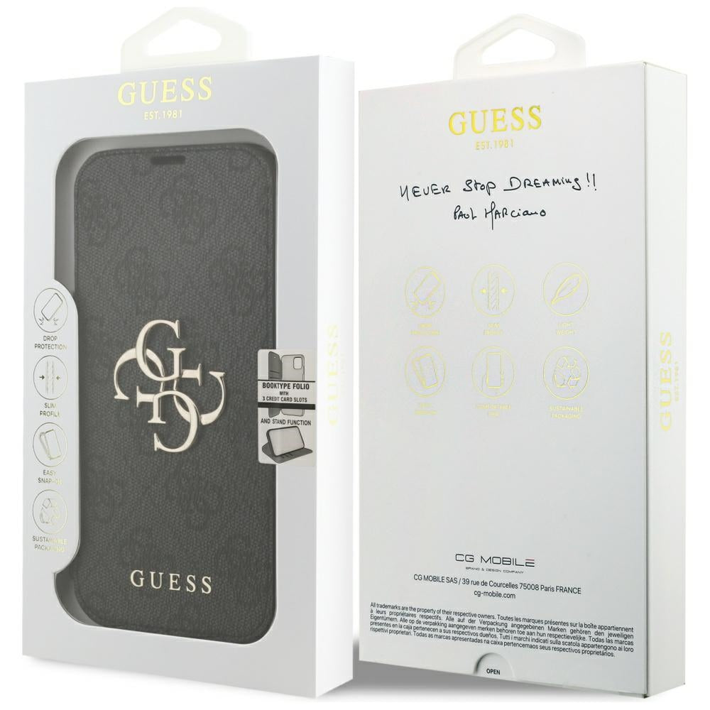 Guess Book 4G Metal Logo Case for iPhone 18 Pro / 17 Pro - Black_6