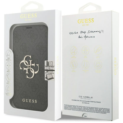 Guess Book 4G Metal Logo Case for iPhone 18 Pro / 17 Pro - Black_6
