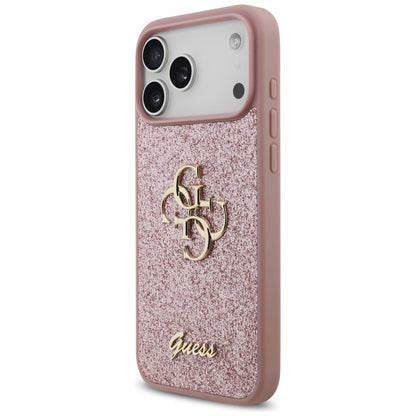 Guess Fixed Glitter Big 4G Case for iPhone 18 Pro Max / 17 Pro Max - Pink_1