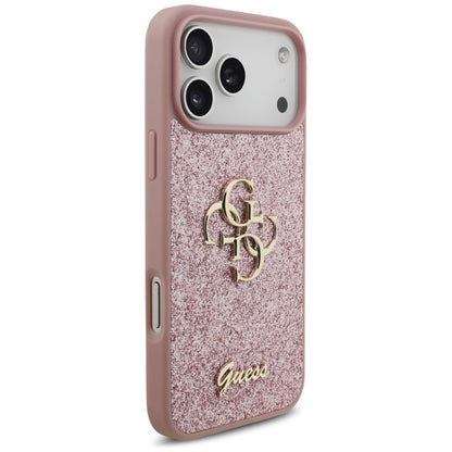 Guess Fixed Glitter Big 4G Case for iPhone 18 Pro Max / 17 Pro Max - Pink_3