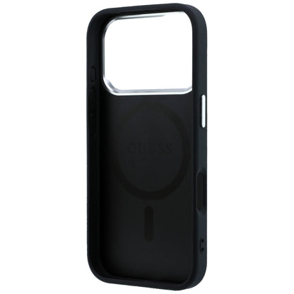 Guess Grained Triangle Logo MagSafe Case for iPhone 17 Pro Max / 18 Pro Max - Black_6
