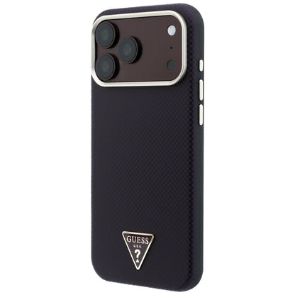 Guess Kevlar Triangle Logo MagSafe Case for iPhone 17 Pro / 18 Pro - Burgundy_1