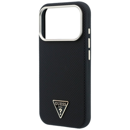 Guess Kevlar Triangle Logo MagSafe Case for iPhone 17 Pro / 18 Pro - Black_5