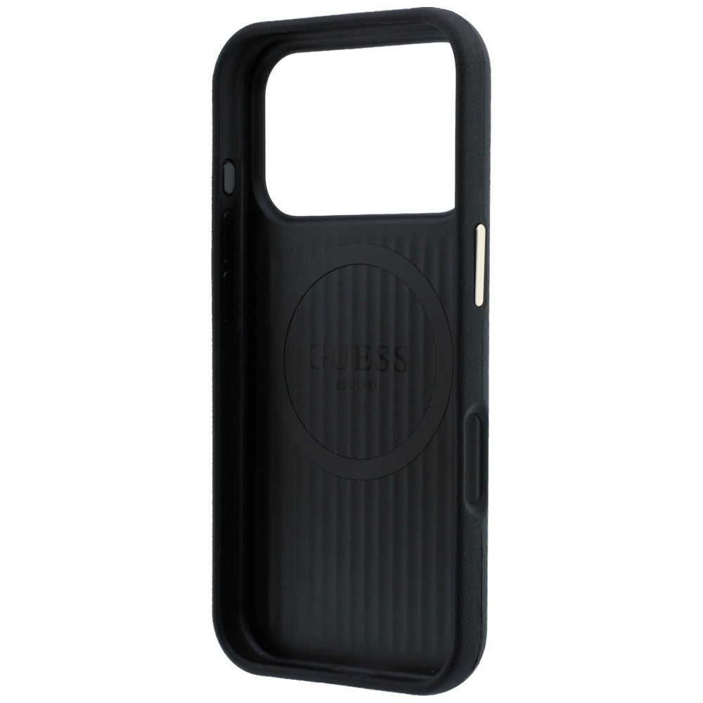 Guess Kevlar Triangle Logo MagSafe Case for iPhone 17 Pro / 18 Pro - Black_6