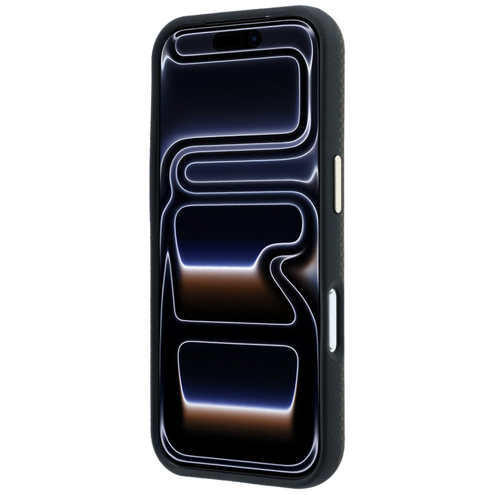 Guess Kevlar Triangle Logo MagSafe Case for iPhone 17 Pro Max / 18 Pro Max - Brown_4