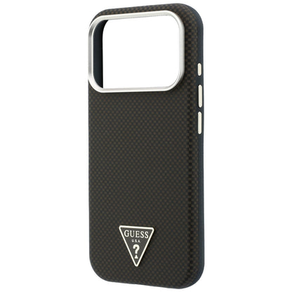 Guess Kevlar Triangle Logo MagSafe Case for iPhone 17 Pro Max / 18 Pro Max - Brown_5