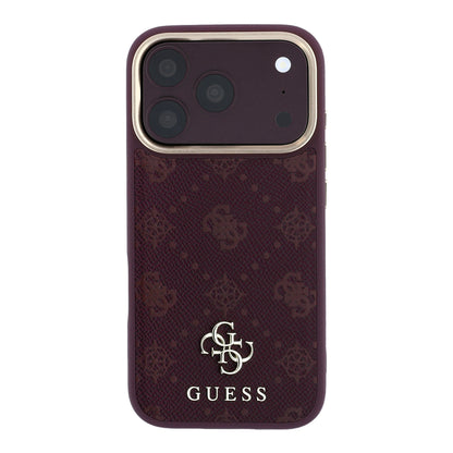 Guess Peony 4G Small Logo MagSafe Case for iPhone 17 Pro / 18 Pro - Burgundy_2