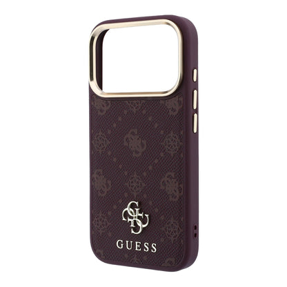 Guess Peony 4G Small Logo MagSafe Case for iPhone 17 Pro / 18 Pro - Burgundy_5