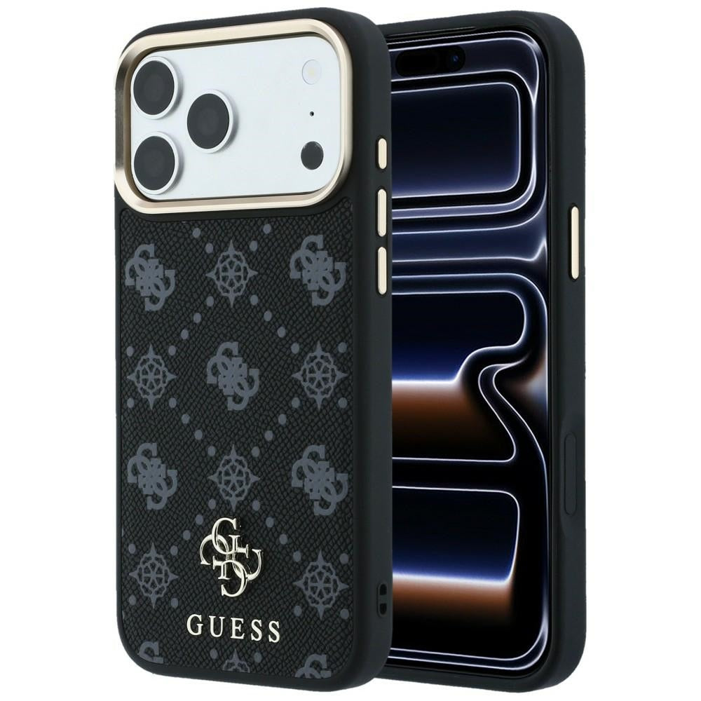 Guess Peony 4G Small Logo MagSafe Case for iPhone 17 Pro / 18 Pro - Black_0